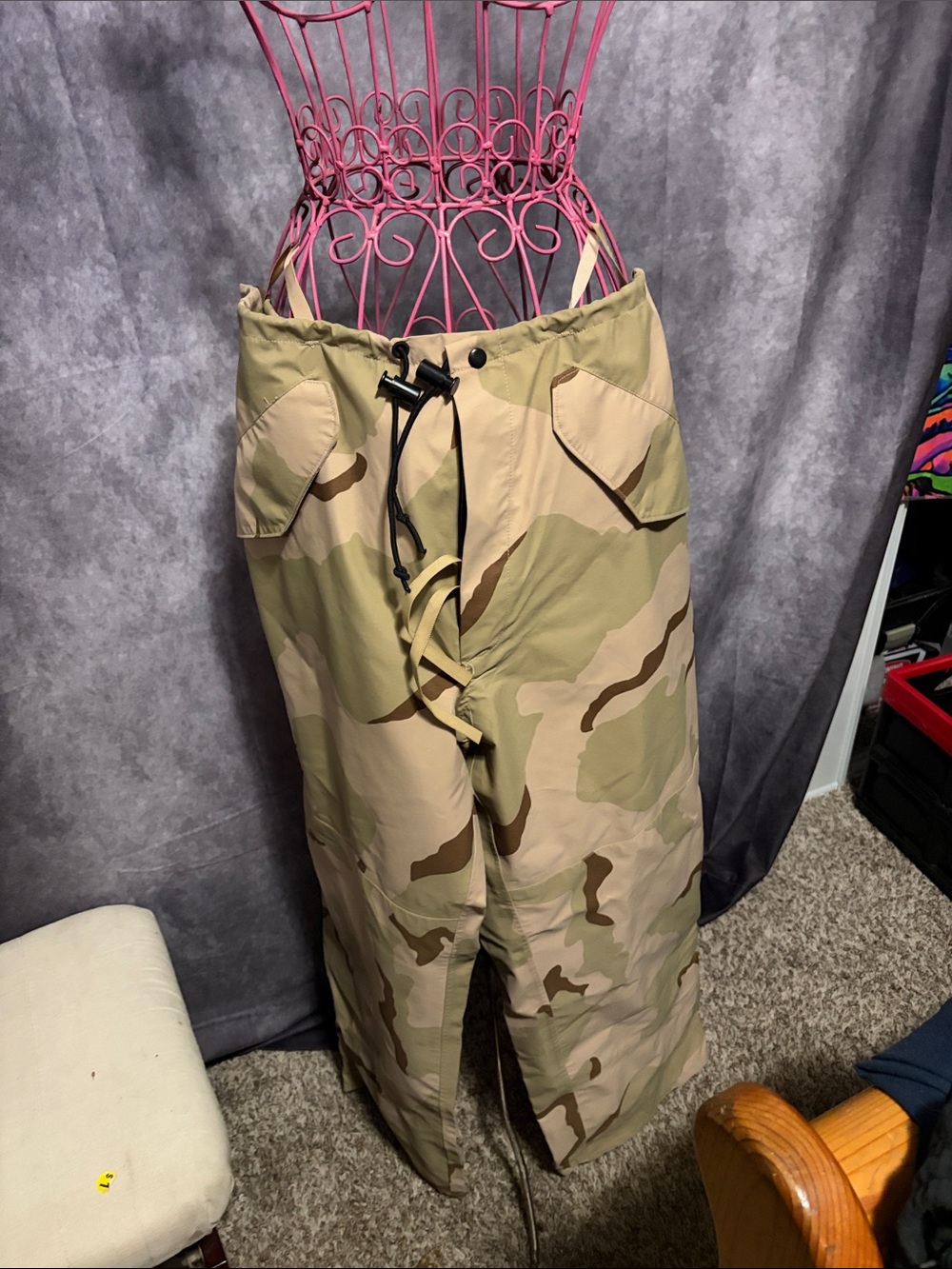 Desert Camo Cargo Pants - Tan & Brown waterproof pants for snow or rain